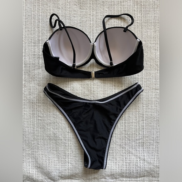 CIDER CONTRAST SEAM 90s Y2K BIKINI SET - Picture 4 of 6